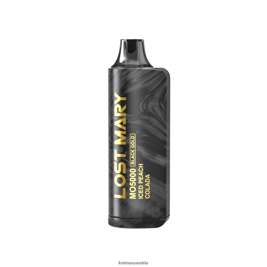 LOST MARY Vape Geschmack - LOST MARY MO5000 Schwarzgold Einweg 10 ml TT04823 eisgekühlte Pfirsich-Colada
