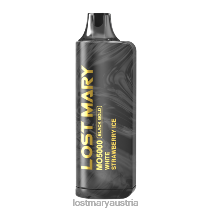 Lost Mary Mo5000 Black Gold Edition weißes Erdbeereis- Lost Mary Vape Sorten 24NB97