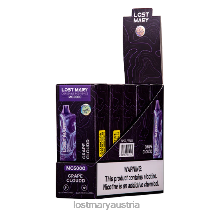 hat Mary Mo5000 verloren Traubenwolke- Lost Mary Vape Geschmack 24NB33