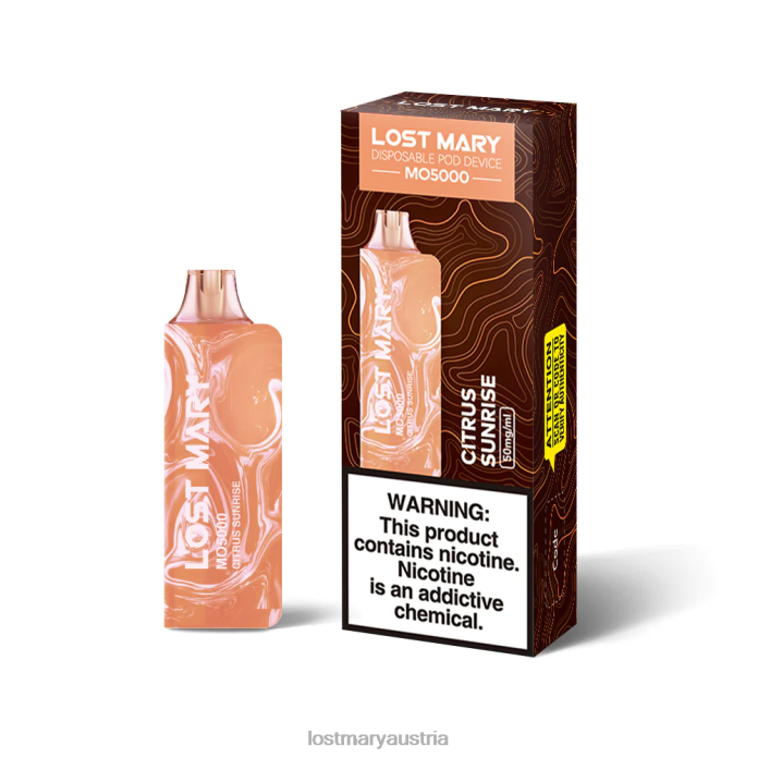 hat Mary Mo5000 verloren Zitrus-Sonnenaufgang- Lost Mary Vape Einschalten 24NB25