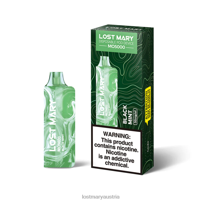hat Mary Mo5000 verloren schwarze Minze- Lost Mary Geschmack 24NB9