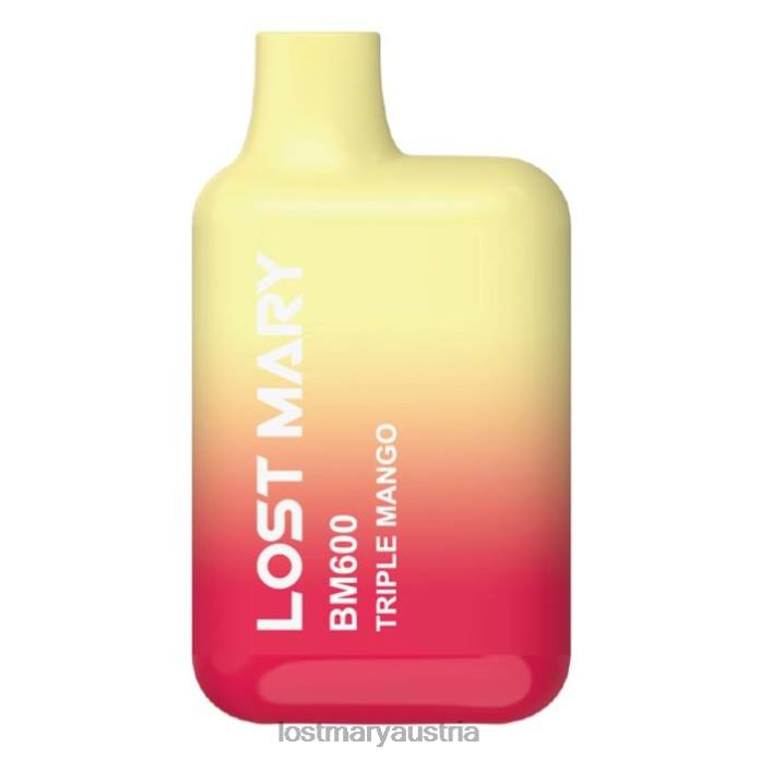 Lost Mary BM600 Einweg-Vaporizer dreifache Mango- Lost Mary Geschmack 24NB139