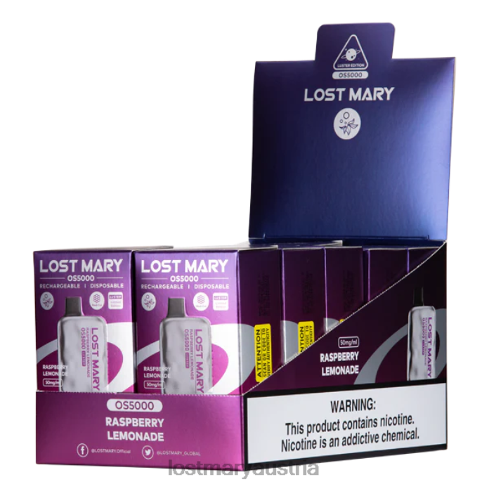 Lost Mary OS5000 Glanz Himbeer Limonade- Lost Mary Kaufen 24NB60