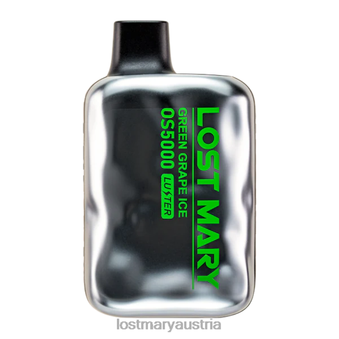Lost Mary OS5000 Glanz grünes Traubeneis- Lost Mary Vape Einschalten 24NB35