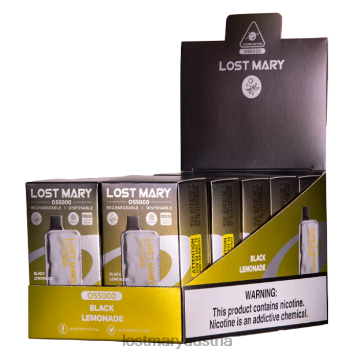 Lost Mary OS5000 Glanz schwarze Limonade- Lost Mary Kaufen Osterreich 24NB8