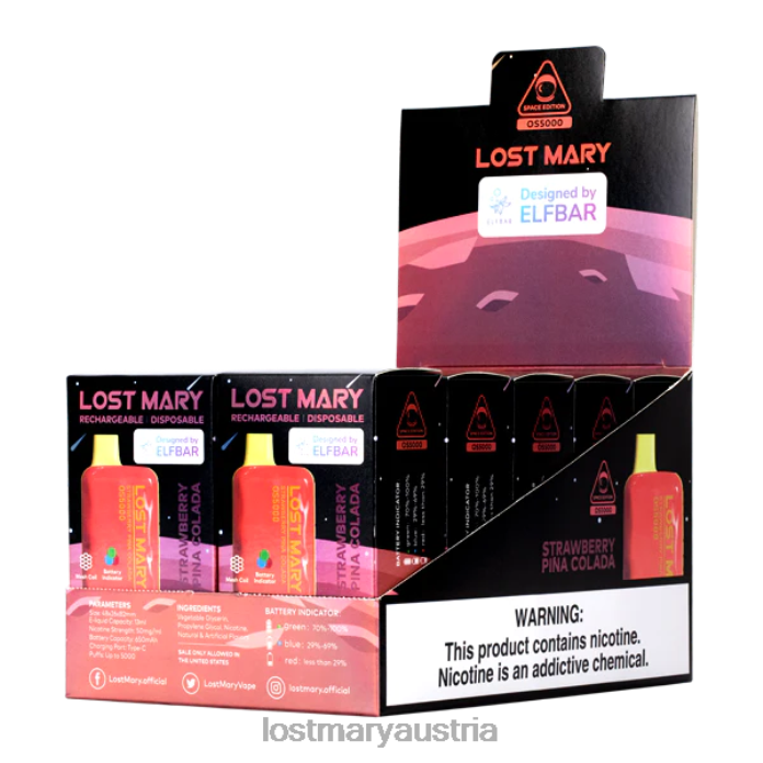 Verlorene Mary OS5000 Erdbeer-Pina Colada- Lost Mary Kaufen 24NB70