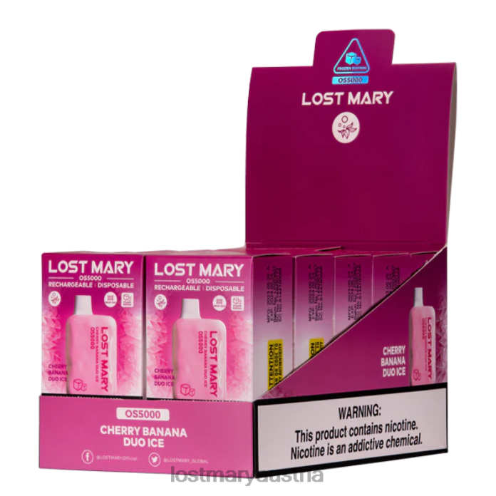 Verlorene Mary OS5000 Kirsch-Bananen-Duo-Eis- Lost Mary Kaufen 24NB20