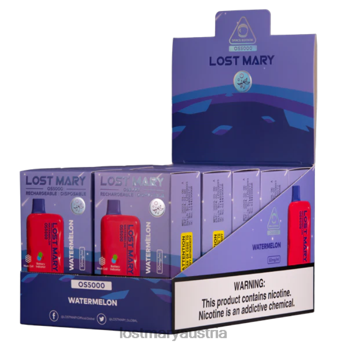 Verlorene Mary OS5000 Wassermelone- Lost Mary Kaufen 24NB80