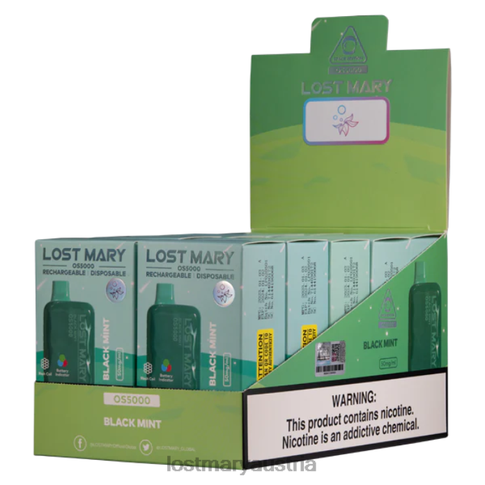 Verlorene Mary OS5000 schwarze Minze- Lost Mary Kaufen 24NB10
