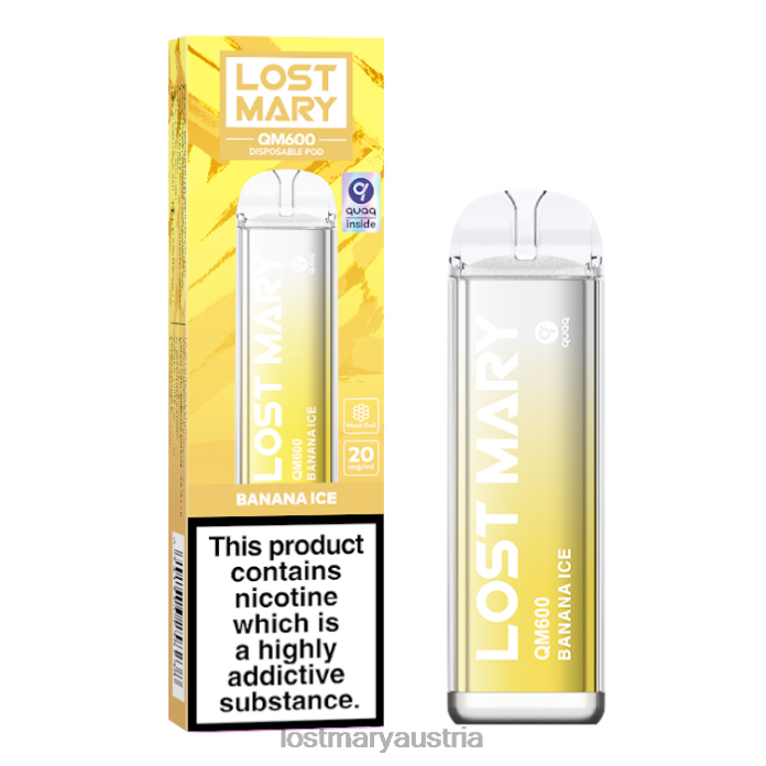 Lost Mary QM600 Einweg-Vaporizer Bananeneis- Lost Mary Vape Sorten 24NB167