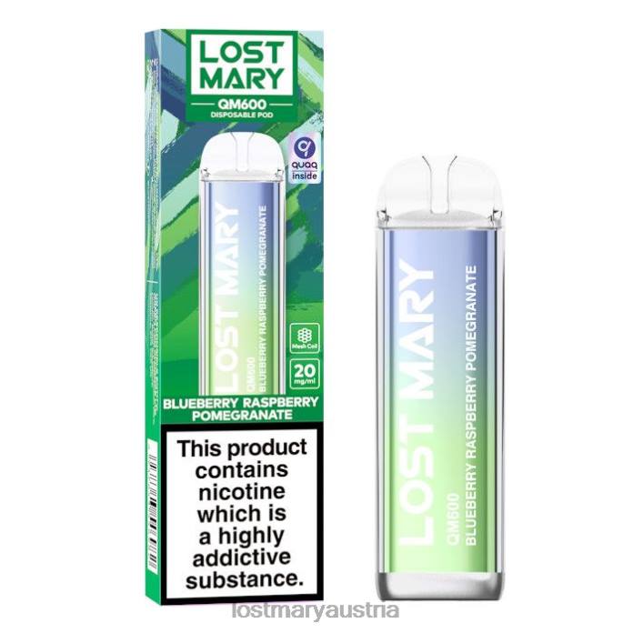 Lost Mary QM600 Einweg-Vaporizer Blaubeer-Himbeer-Granatapfel- Lost Mary Geschmack 24NB159