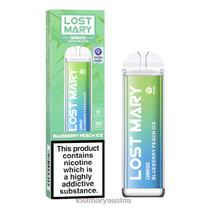 Lost Mary QM600 Einweg-Vaporizer Blaubeer-Pfirsich-Eis- Lost Mary Vape 24NB161