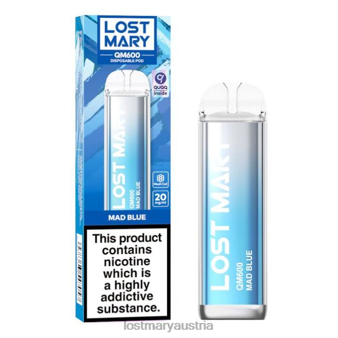 Lost Mary QM600 Einweg-Vaporizer verrücktes Blau- Lost Mary Kaufen 24NB160
