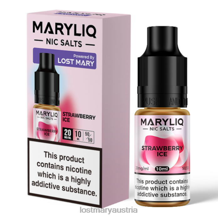 Lost Mary Maryliq Nic Salts – 10 ml Erdbeere- Lost Mary Vape Einschalten 24NB225