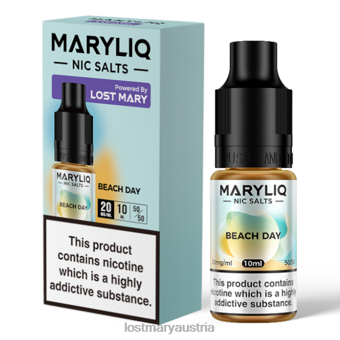 Lost Mary Maryliq Nic Salts – 10 ml Strandtag- Lost Mary Vape ZÃ¼ge 24NB206