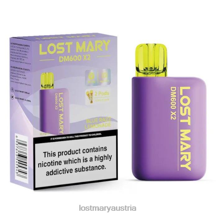 Lost Mary DM600 x2 Einweg-Vaporizer Blue Razz Limonade- Lost Mary Kaufen Osterreich 24NB188