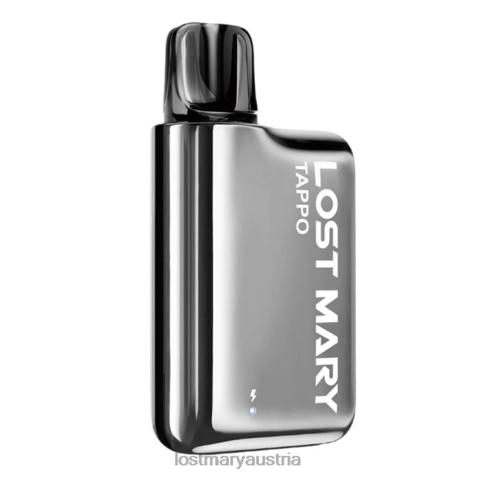 Lost Mary Tappo vorgefülltes Pod-Kit – vorgefülltes Pod Silberner Edelstahl + Erdbeereis- Lost Mary Vape Preis 24NB174
